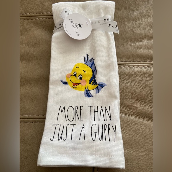 Rae Dunn Other - Set of 2 Rae Dunn/Disney Princess towels with Flounder from the Little Mermaid.